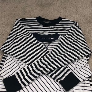 Two brandy Melville stopped long sleeve shirts